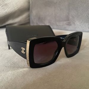 Chanel rectangle sunglasses for women